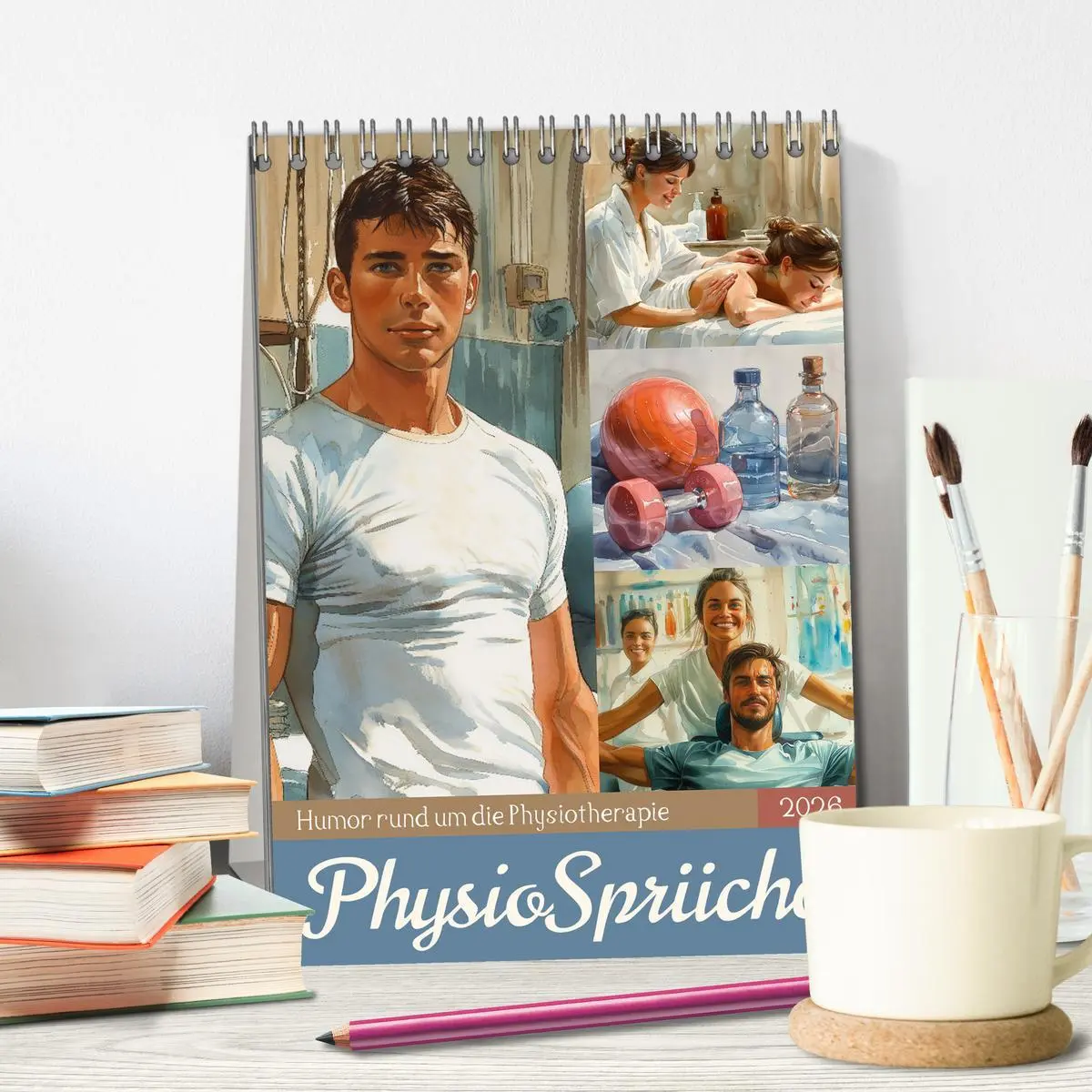 Bild: 9783516264630 | Physiosprüche (Tischkalender 2026 DIN A5 hoch), CALVENDO...