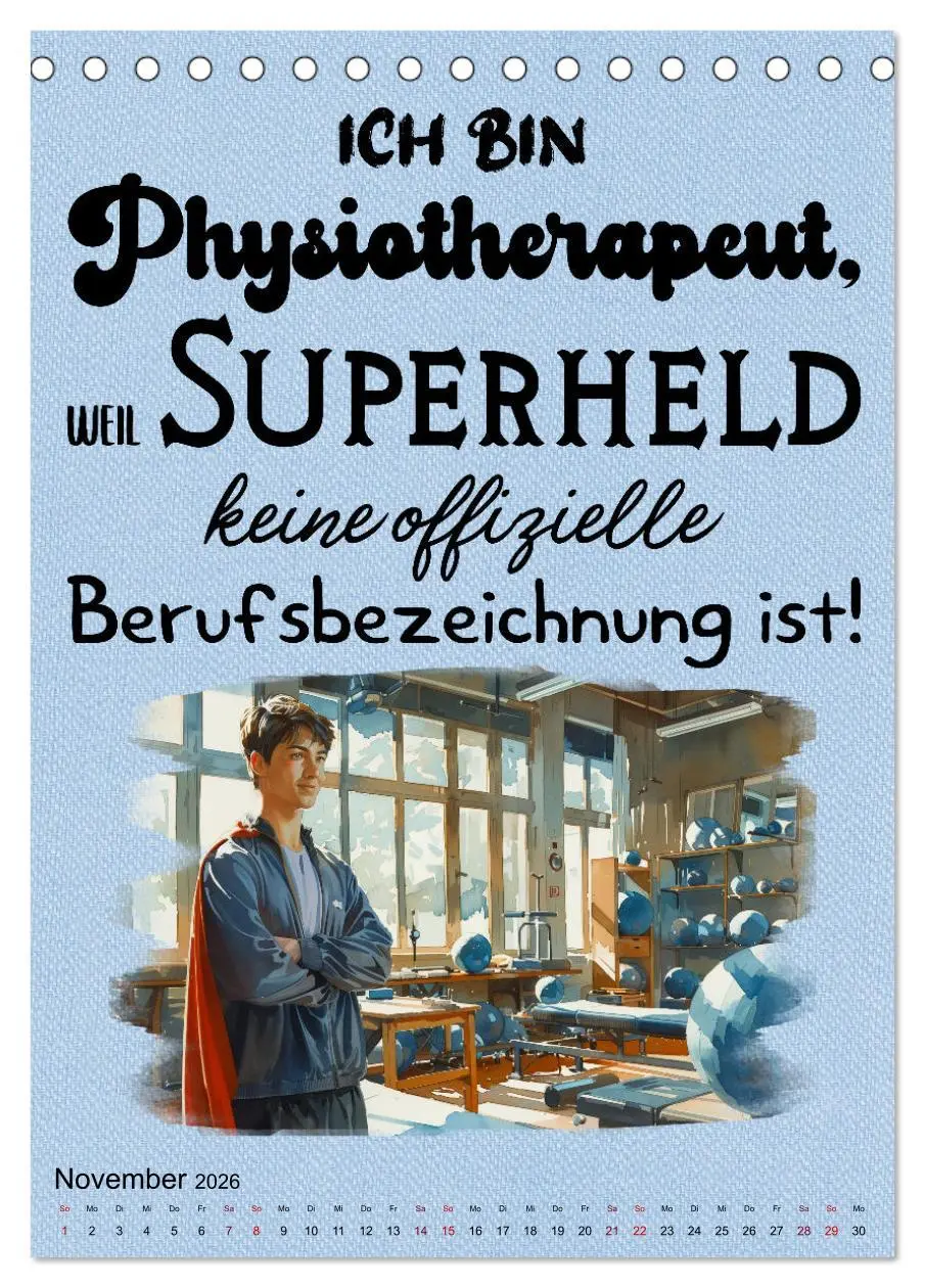 Bild: 9783516264630 | Physiosprüche (Tischkalender 2026 DIN A5 hoch), CALVENDO...