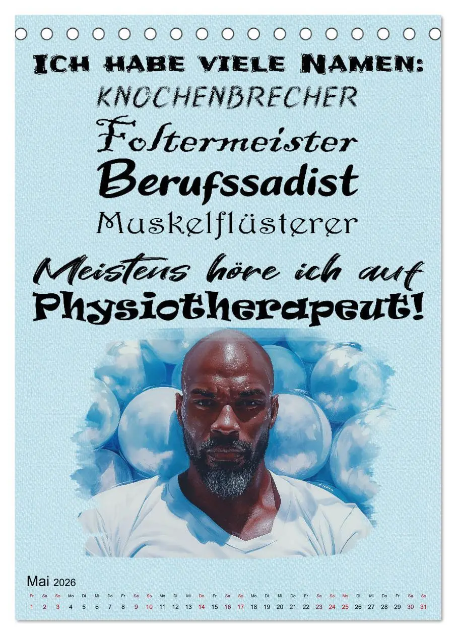 Bild: 9783516264630 | Physiosprüche (Tischkalender 2026 DIN A5 hoch), CALVENDO...