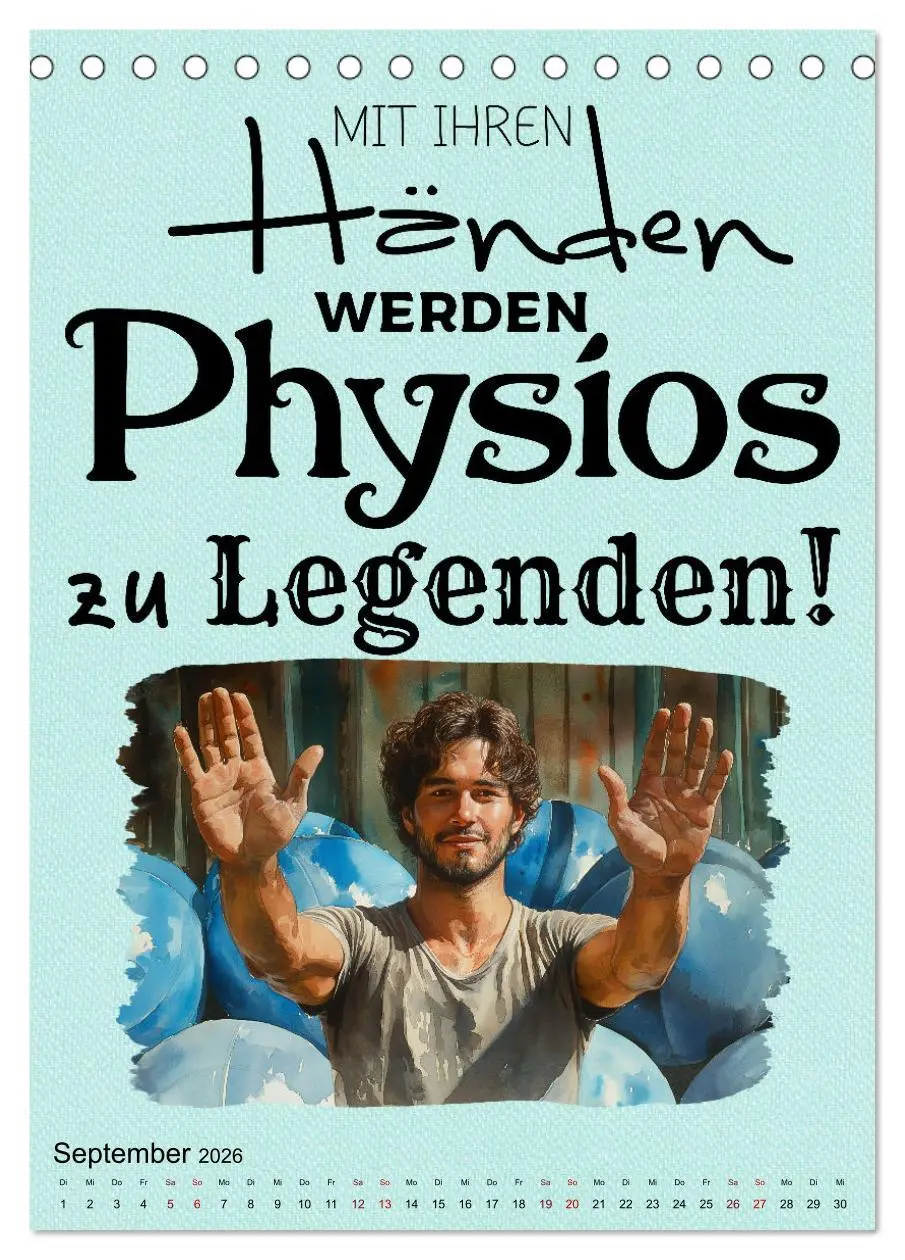 Bild: 9783516264630 | Physiosprüche (Tischkalender 2026 DIN A5 hoch), CALVENDO...