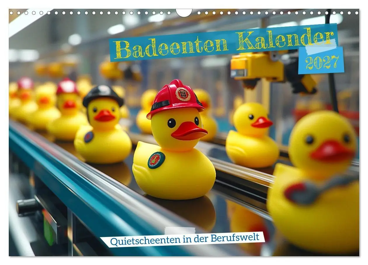 Cover: 9783569044630 | Badeenten Kalender - Quietscheenten in der Berufswelt (Wandkalender...