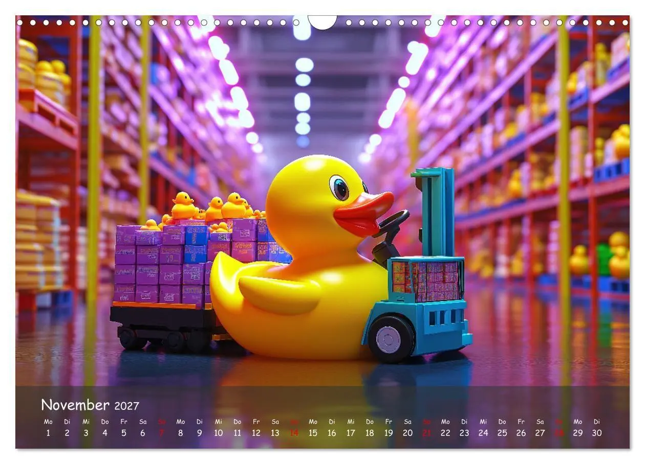 Bild: 9783569044630 | Badeenten Kalender - Quietscheenten in der Berufswelt (Wandkalender...