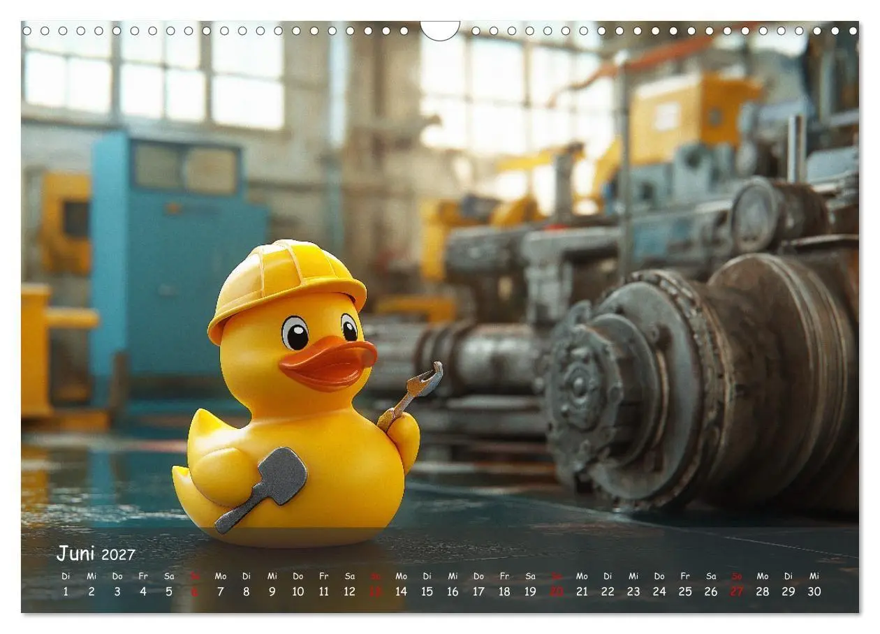 Bild: 9783569044630 | Badeenten Kalender - Quietscheenten in der Berufswelt (Wandkalender...