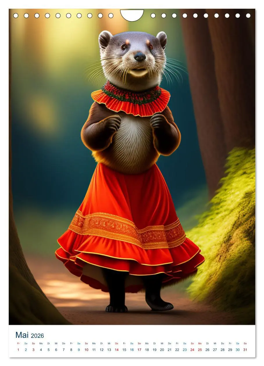 Bild: 9783516324730 | Tiere in lustigen Posen (Wandkalender 2026 DIN A4 hoch), CALVENDO...