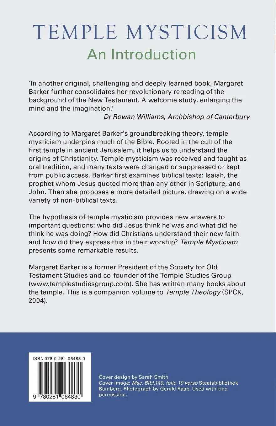 Rückseite: 9780281064830 | Temple Mysticism | An Introduction | Margaret Barker | Taschenbuch