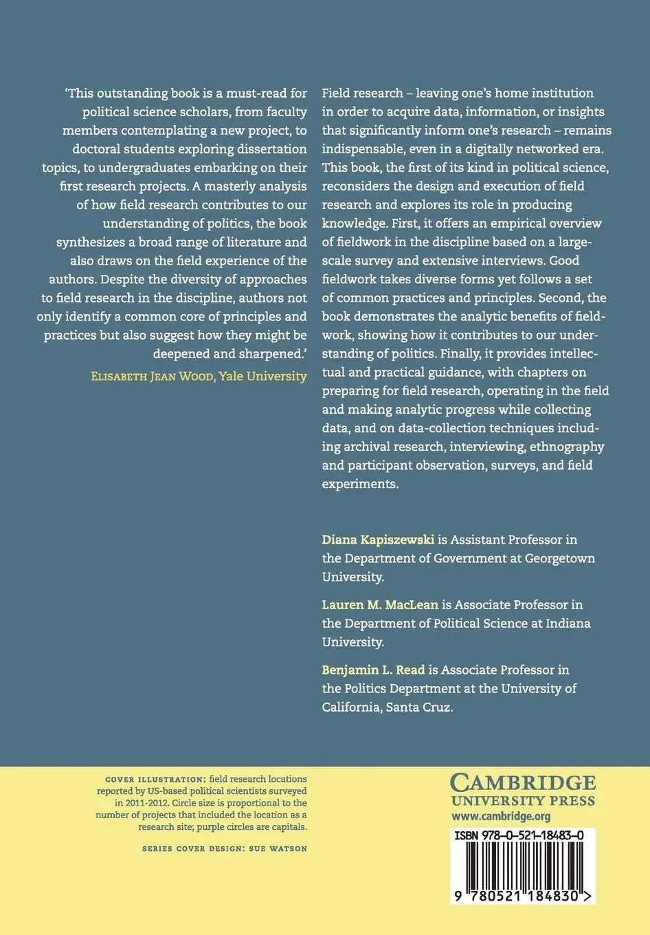 Rückseite: 9780521184830 | Field Research in Political Science | Diana Kapiszewski (u. a.) | Buch