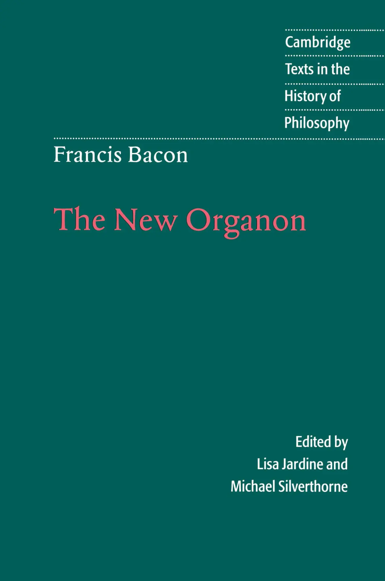 Cover: 9780521564830 | Francis Bacon | The New Organon | Francis Bacon | Taschenbuch | 2002