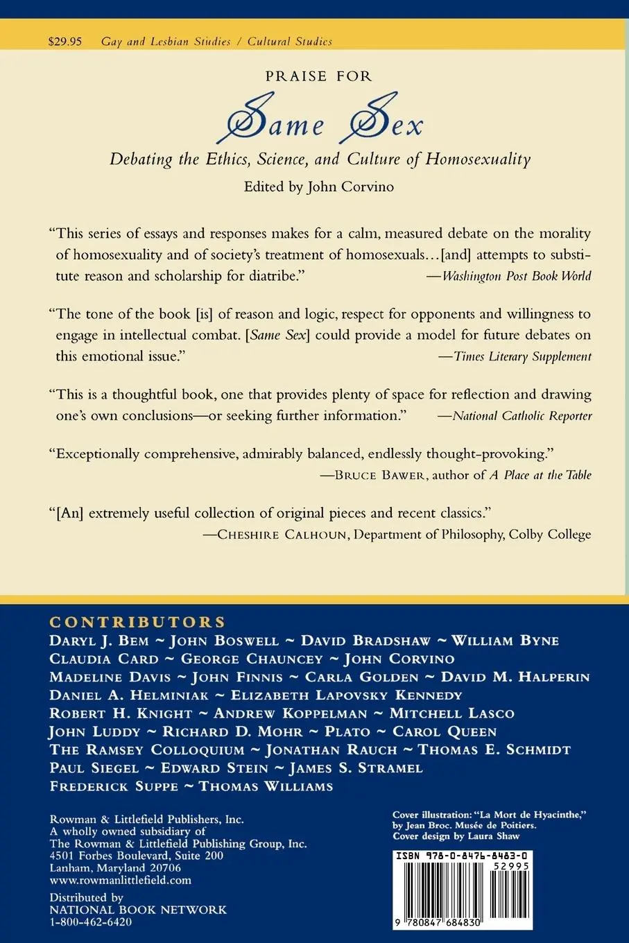 Rückseite: 9780847684830 | Same Sex | Debating the Ethics, Science, and Culture of Homosexuality