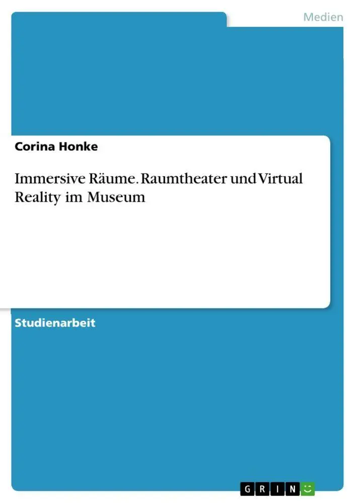 Cover: 9783346584830 | Immersive Räume. Raumtheater und Virtual Reality im Museum | Honke