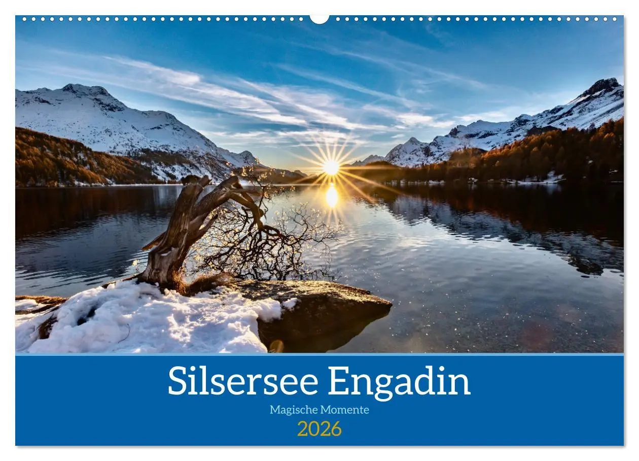 Cover: 9783457534830 | Silsersee Engadin (Wandkalender 2026 DIN A2 quer), CALVENDO...