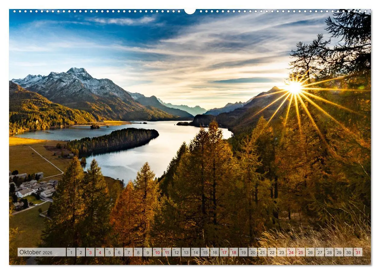 Bild: 9783457534830 | Silsersee Engadin (Wandkalender 2026 DIN A2 quer), CALVENDO...