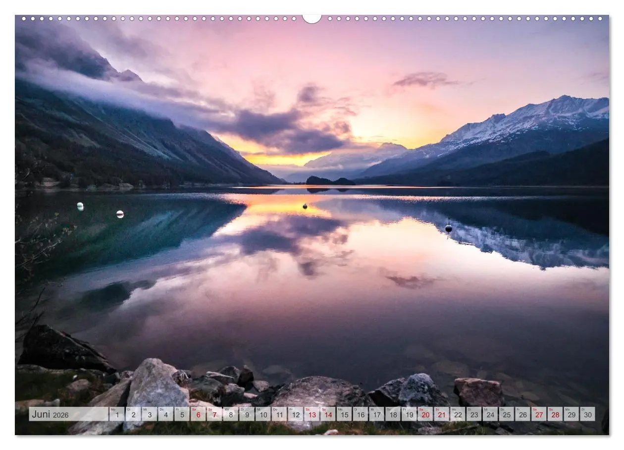 Bild: 9783457534830 | Silsersee Engadin (Wandkalender 2026 DIN A2 quer), CALVENDO...