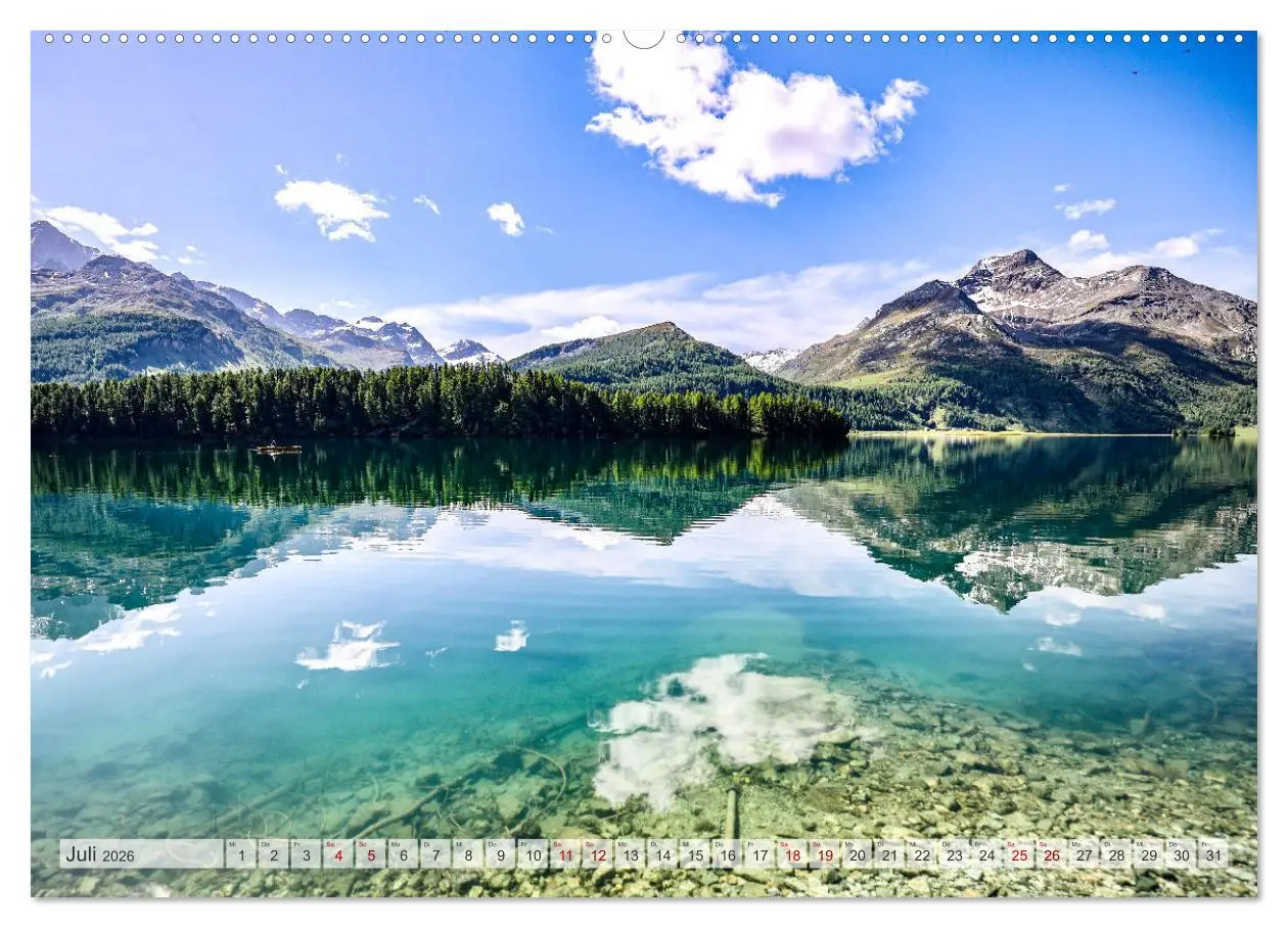 Bild: 9783457534830 | Silsersee Engadin (Wandkalender 2026 DIN A2 quer), CALVENDO...