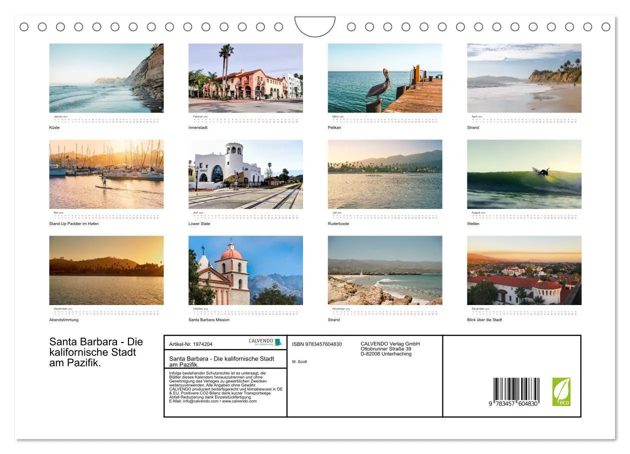 Bild: 9783457604830 | Santa Barbara - Die kalifornische Stadt am Pazifik. (Wandkalender...
