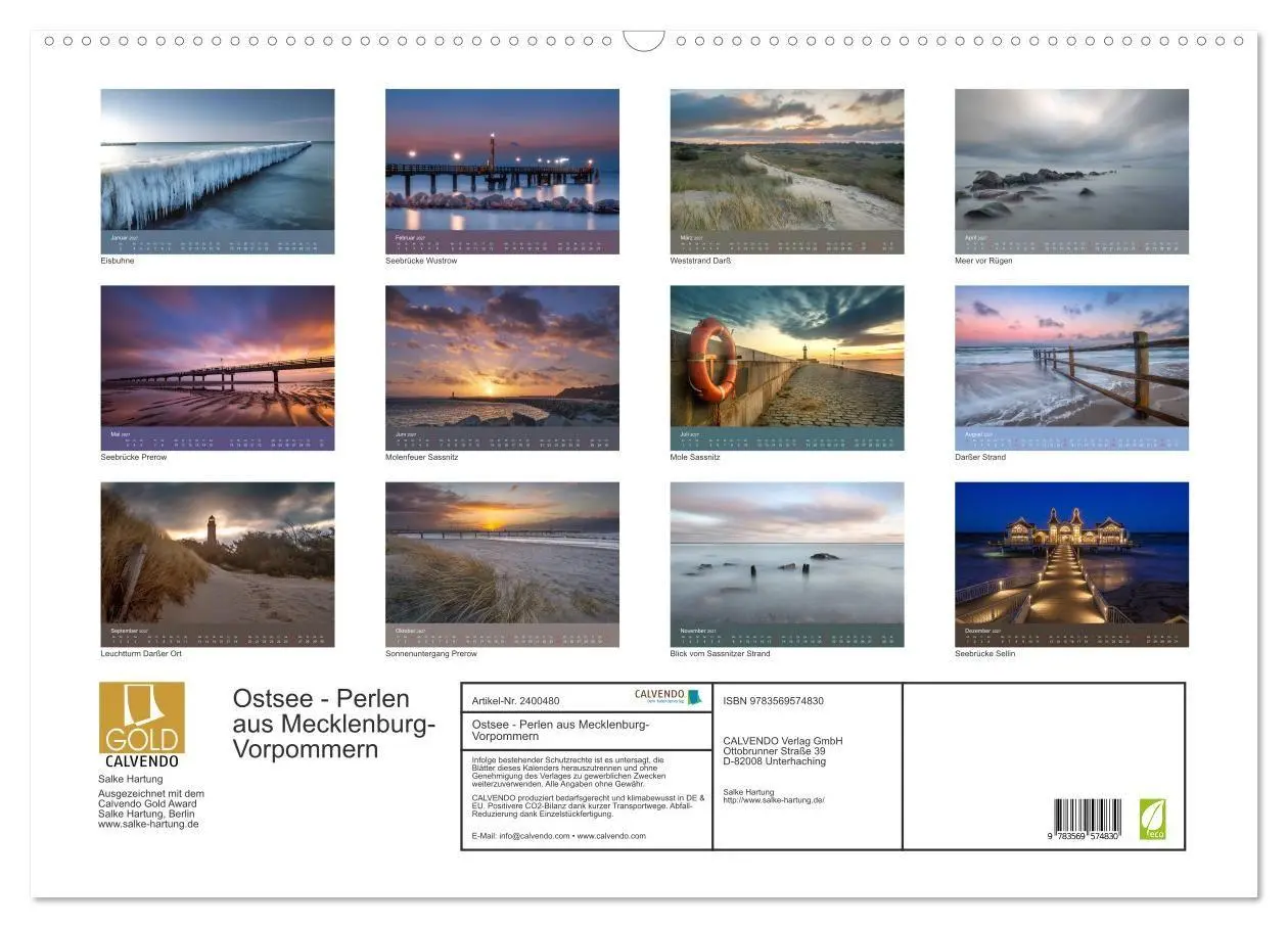 Bild: 9783569574830 | Ostsee - Perlen aus Mecklenburg-Vorpommern (Wandkalender 2027 DIN...