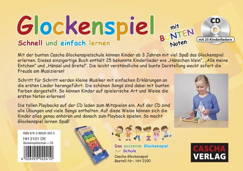 Bild: 9783866264830 | Glockenspiel - Schnell und einfach lernen (mit CD) | Cascha | 64 S.
