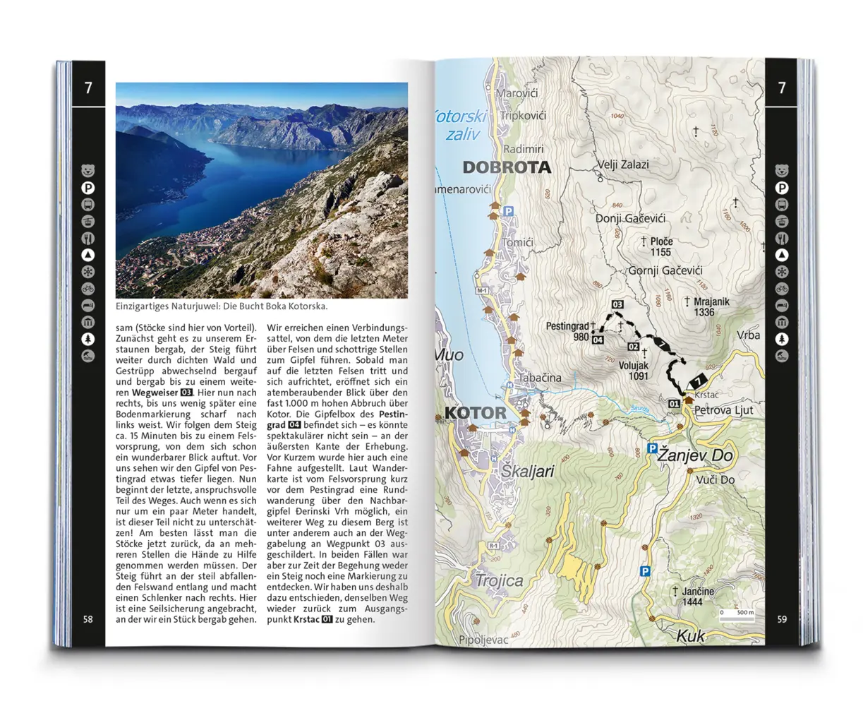 Bild: 9783991214830 | KOMPASS Wanderführer Montenegro, 55 Touren mit Extra-Tourenkarte