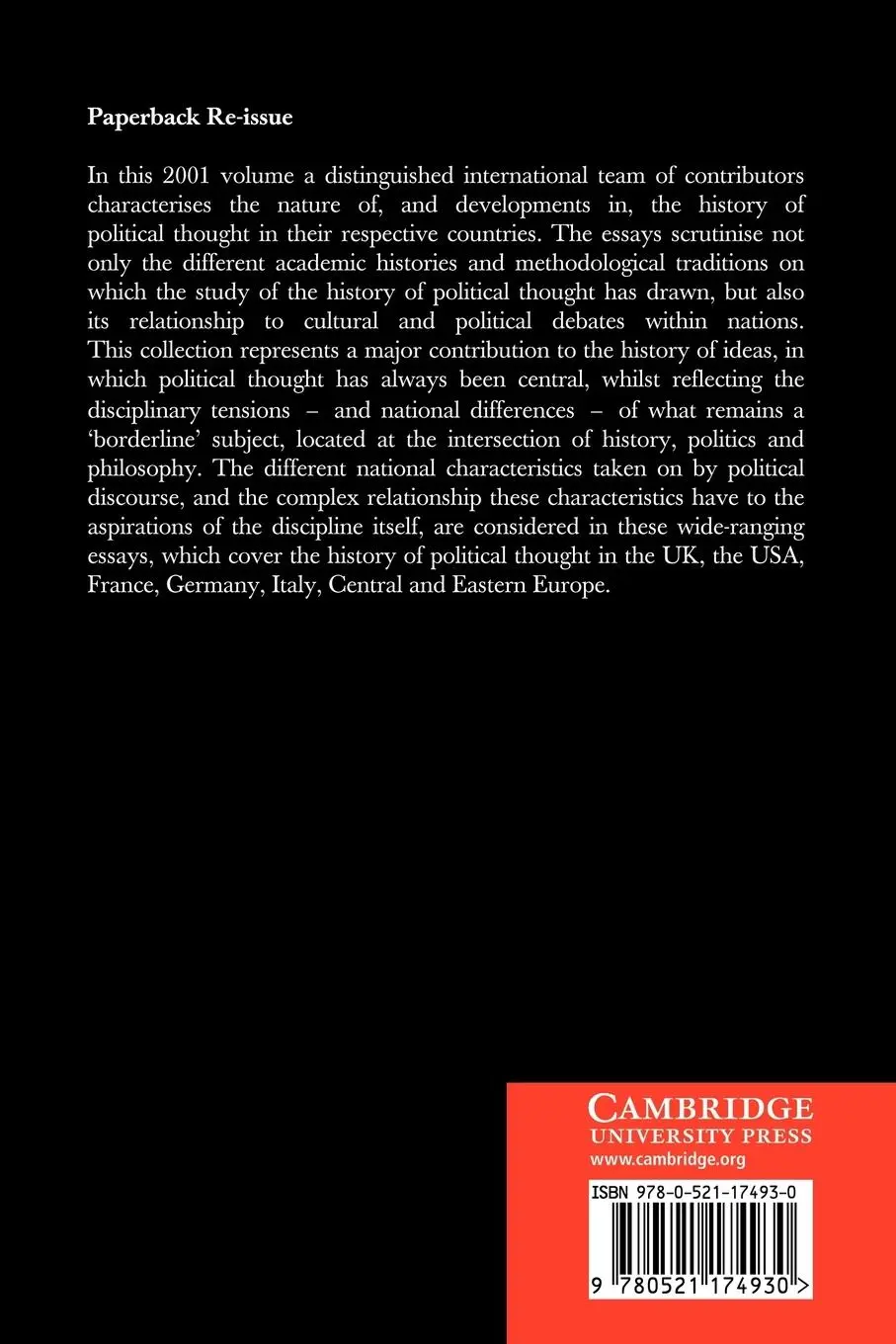 Rückseite: 9780521174930 | The History of Political Thought in National Context | Taschenbuch