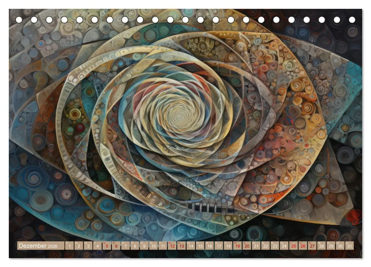 Bild: 9783457524930 | Geometrische Kaleidoskope (Tischkalender 2026 DIN A5 quer),...