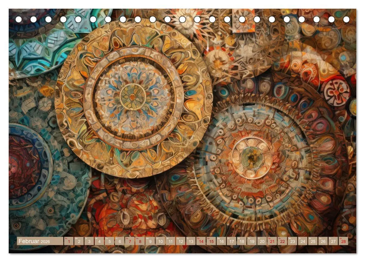 Bild: 9783457524930 | Geometrische Kaleidoskope (Tischkalender 2026 DIN A5 quer),...
