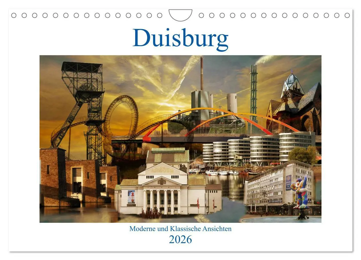 Cover: 9783457834930 | Duisburg. Moderne und Klassische Ansichten. (Wandkalender 2026 DIN...