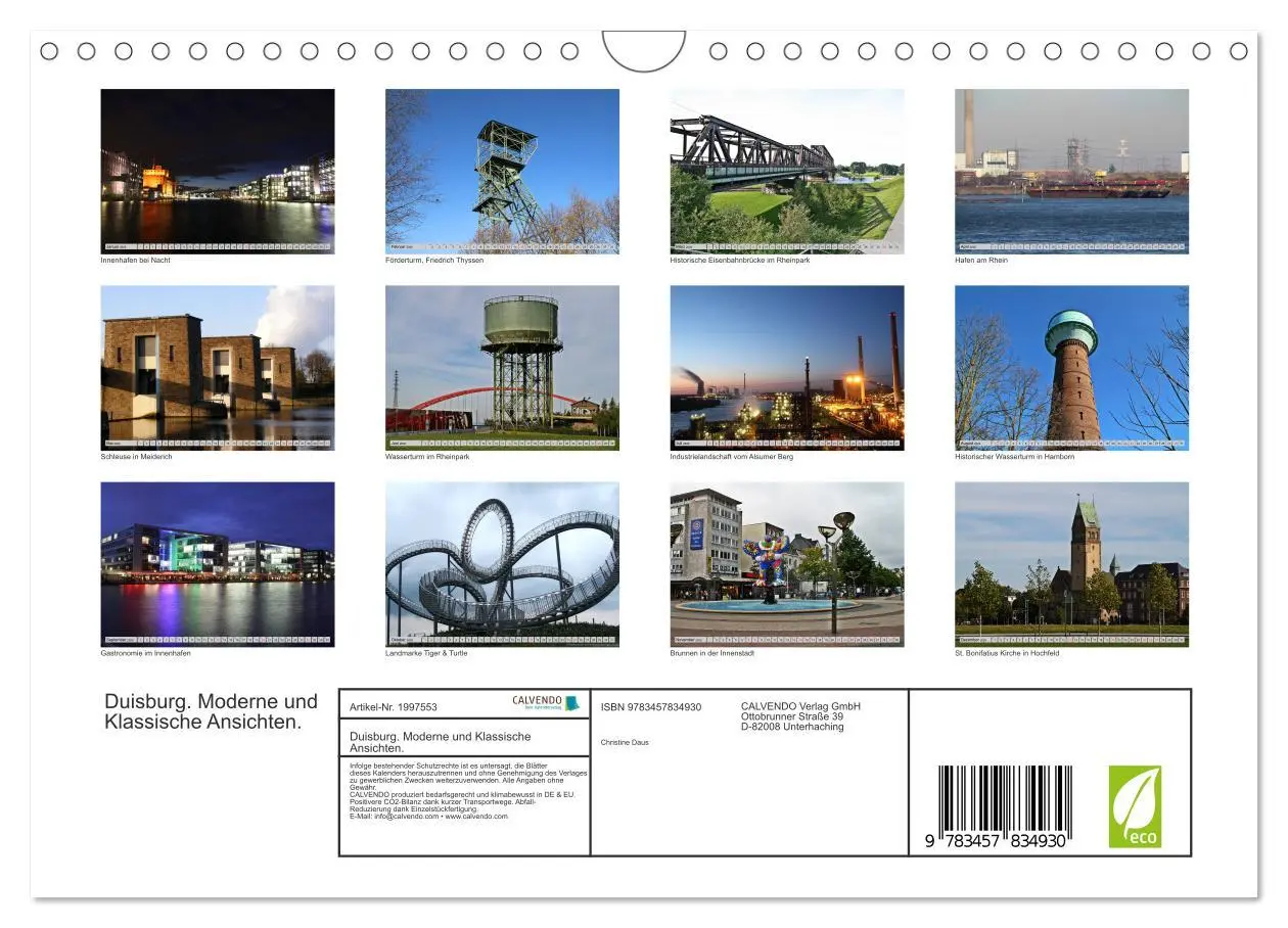 Bild: 9783457834930 | Duisburg. Moderne und Klassische Ansichten. (Wandkalender 2026 DIN...