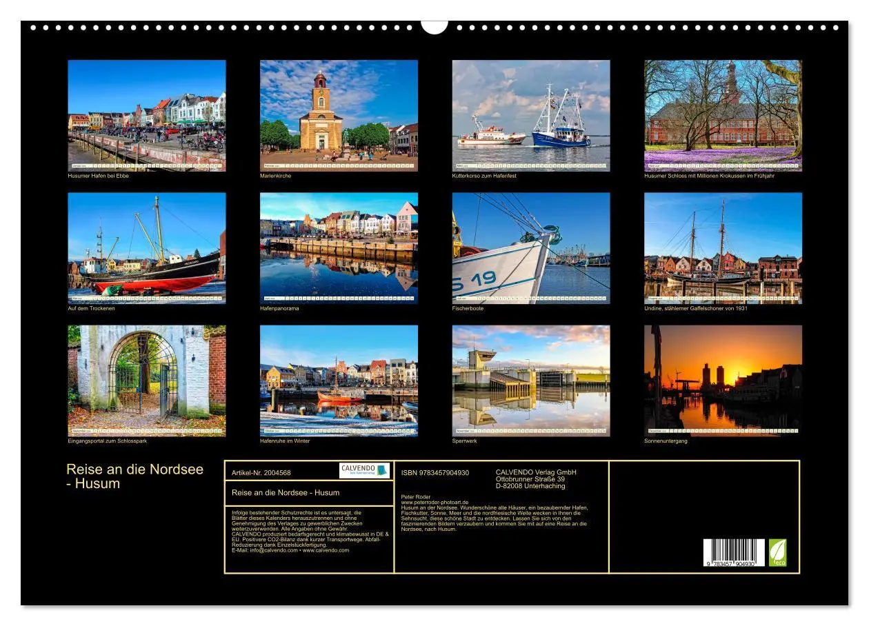 Bild: 9783457904930 | Reise an die Nordsee - Husum (Wandkalender 2026 DIN A2 quer),...