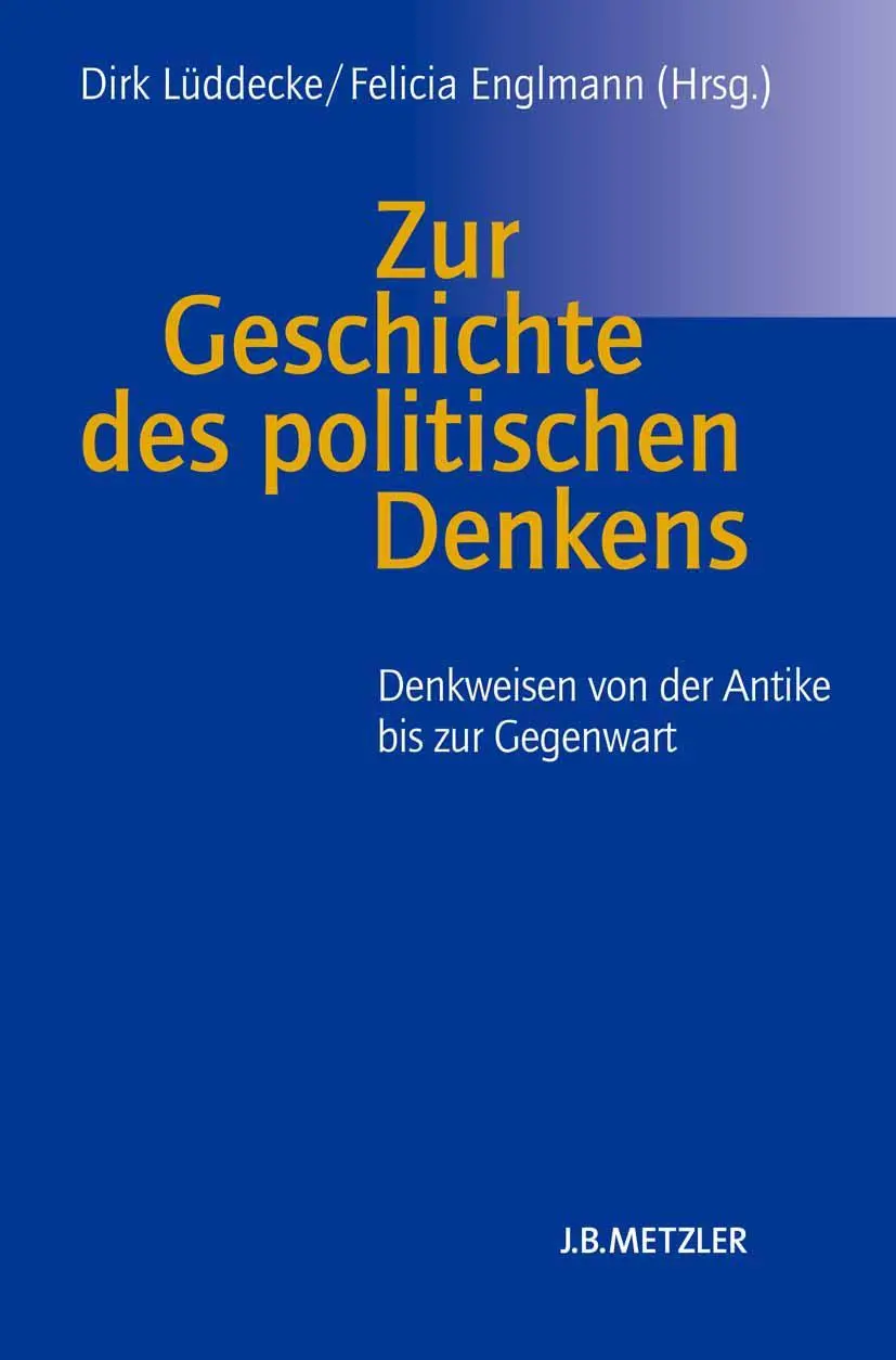 Cover: 9783476024930 | Zur Geschichte des politischen Denkens | Felicia Englmann (u. a.)