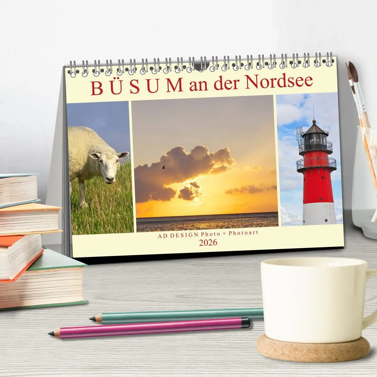Bild: 9783516094930 | Büsum an der Nordsee (Tischkalender 2026 DIN A5 quer), CALVENDO...