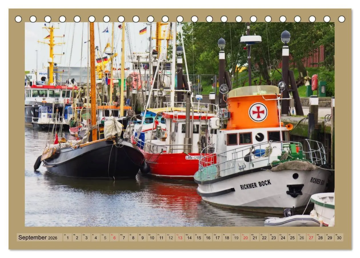 Bild: 9783516094930 | Büsum an der Nordsee (Tischkalender 2026 DIN A5 quer), CALVENDO...