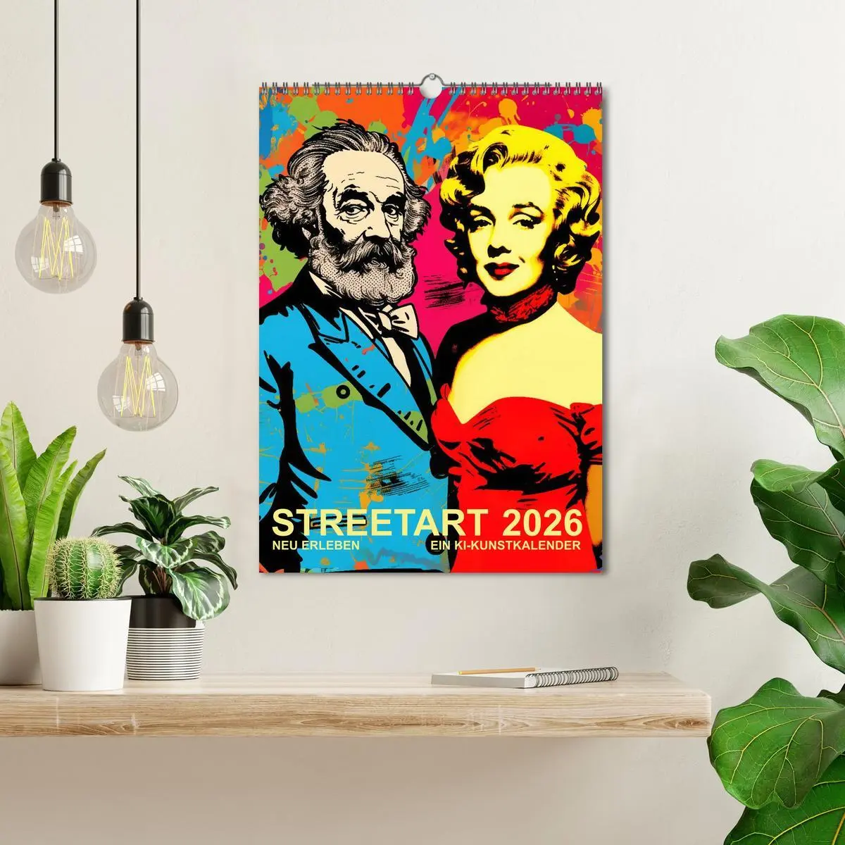 Bild: 9783516164930 | STREETART Neu Erleben Ein KI-Kunstkalender (Wandkalender 2026 DIN...
