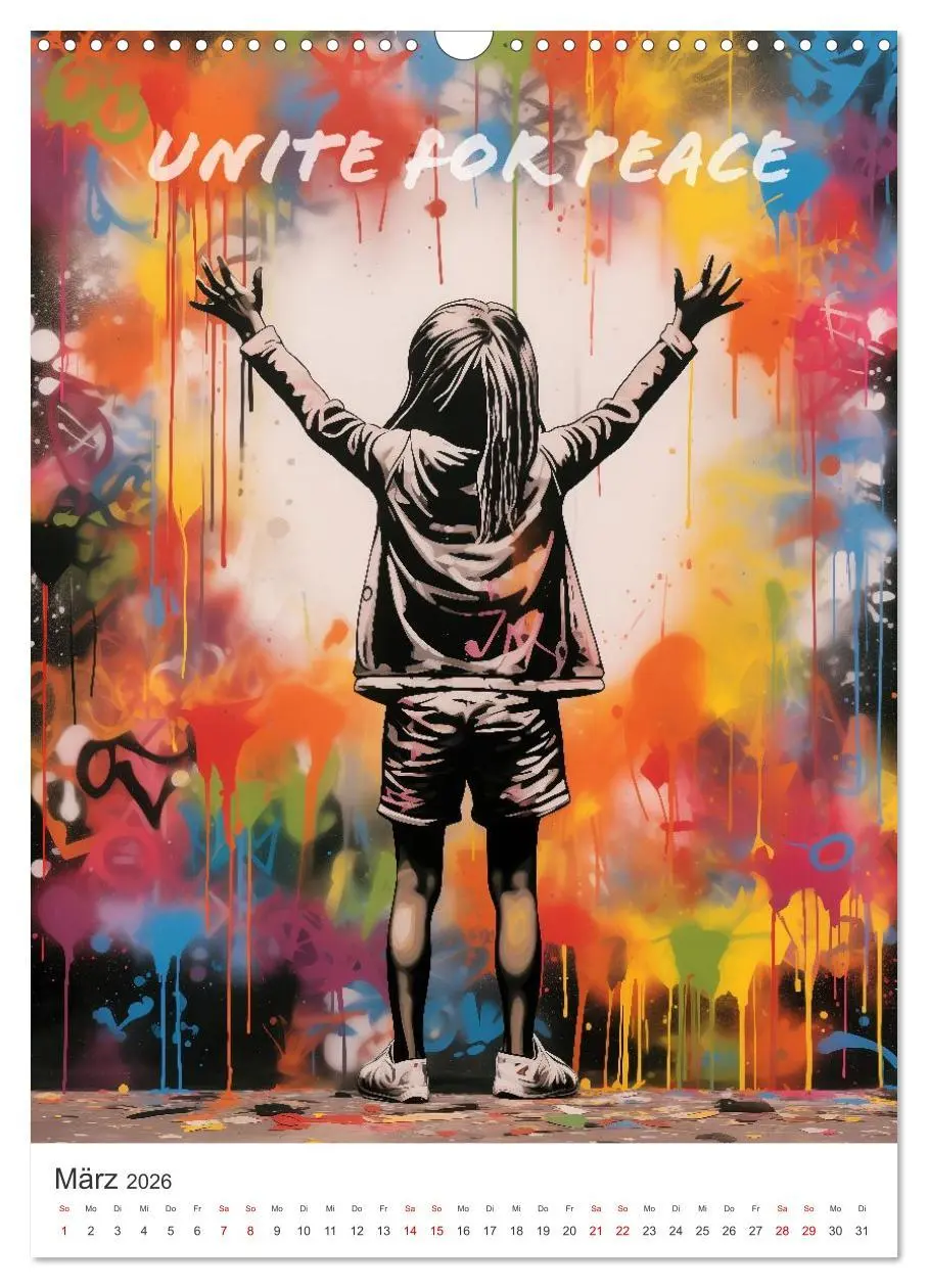 Bild: 9783516164930 | STREETART Neu Erleben Ein KI-Kunstkalender (Wandkalender 2026 DIN...