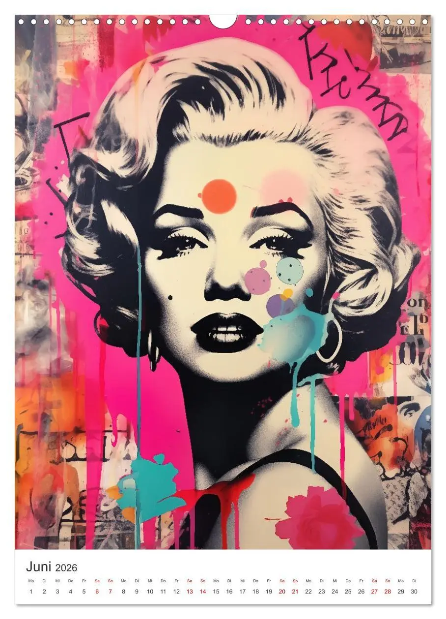 Bild: 9783516164930 | STREETART Neu Erleben Ein KI-Kunstkalender (Wandkalender 2026 DIN...