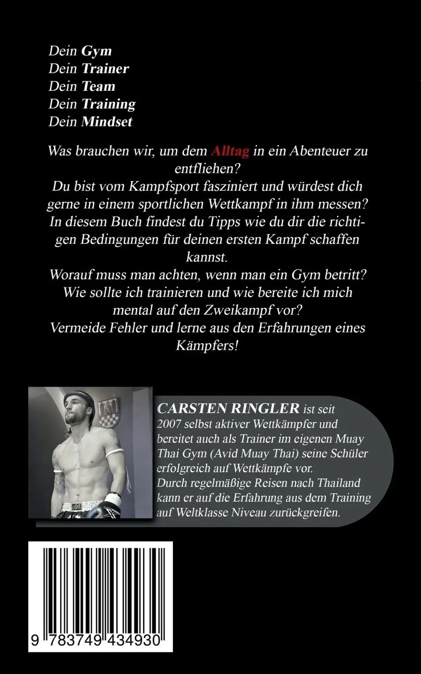 Rückseite: 9783749434930 | Kampfgeist | Carsten Ringler | Taschenbuch | 72 S. | Deutsch | 2019