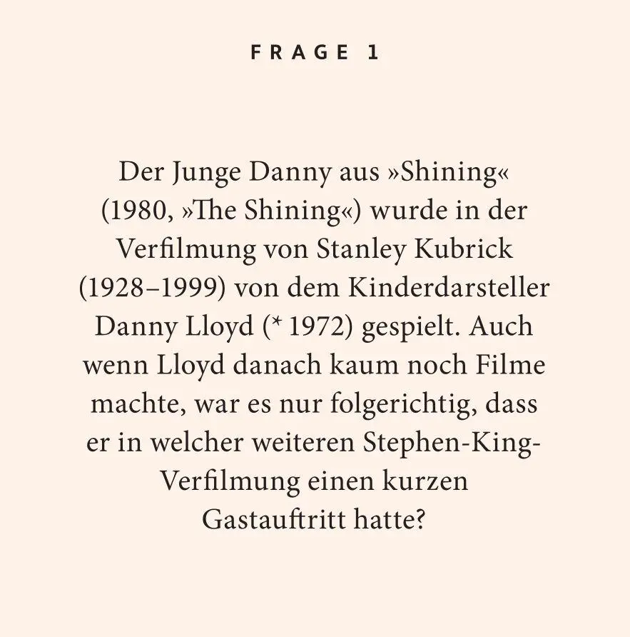 Bild: 9783899784930 | Stephen King-Quiz | Bernard Hoffmeister | Taschenbuch | 103 S. | 2025