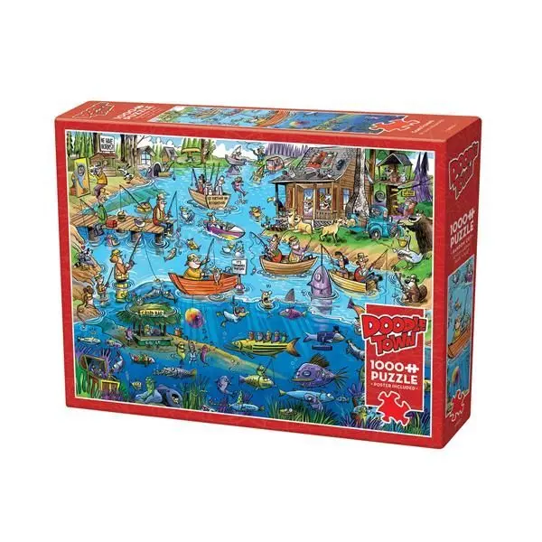 Cover: 625012445030 | Cobble Hill Verrückter Angelausflug 1000 Teile | Spiel | In Spielebox