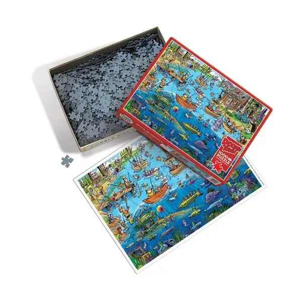 Bild: 625012445030 | Cobble Hill Verrückter Angelausflug 1000 Teile | Spiel | In Spielebox