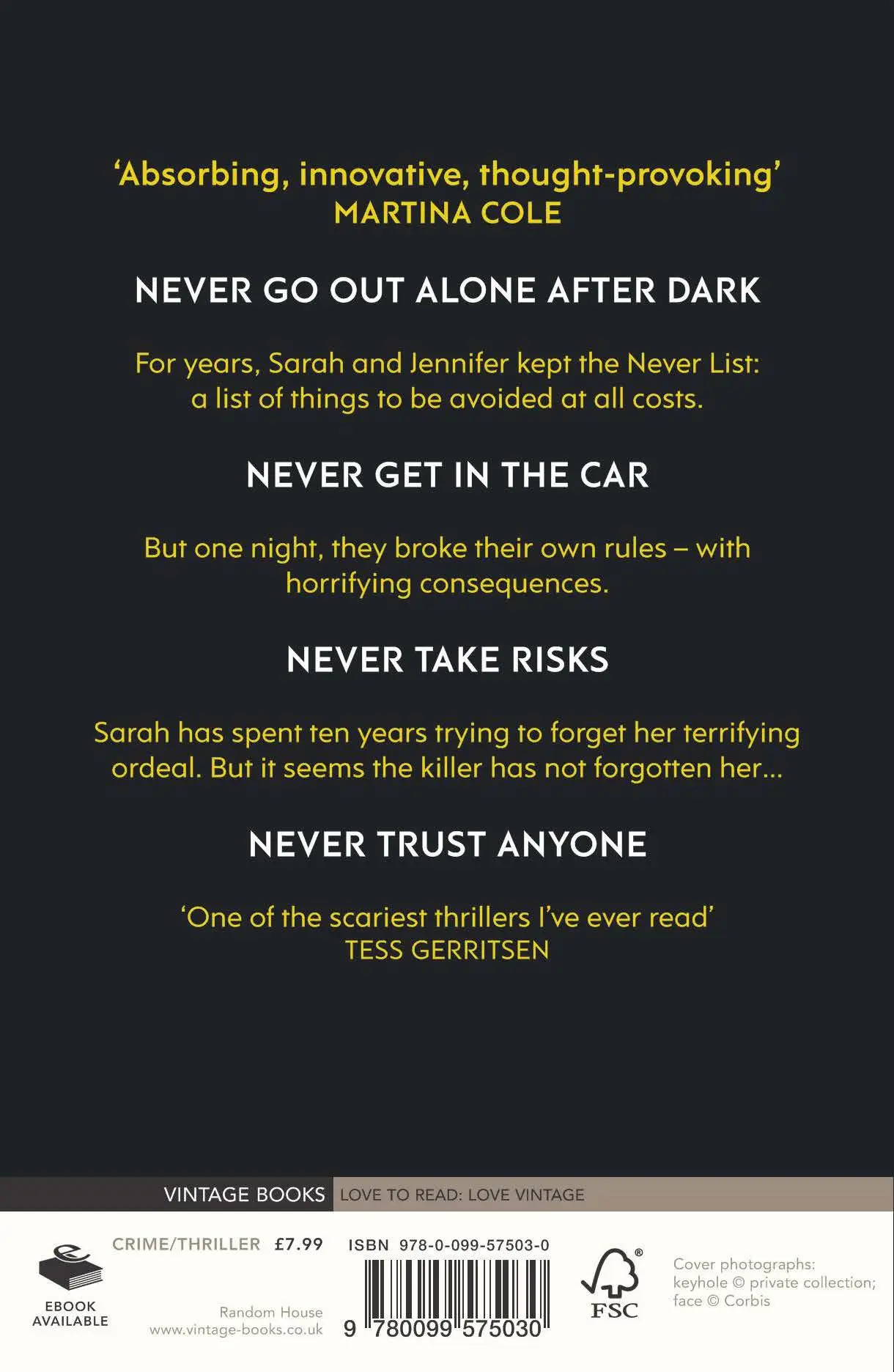 Rückseite: 9780099575030 | The Never List | Koethi Zan | Taschenbuch | 376 S. | Englisch | 2014