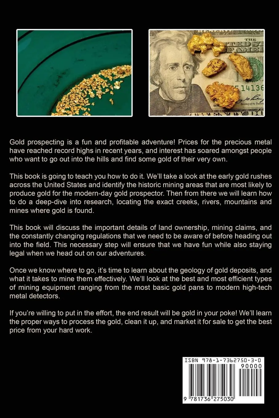 Rückseite: 9781736275030 | The Gold Prospector's Field Guide | M. J. Grover | Taschenbuch | 2022