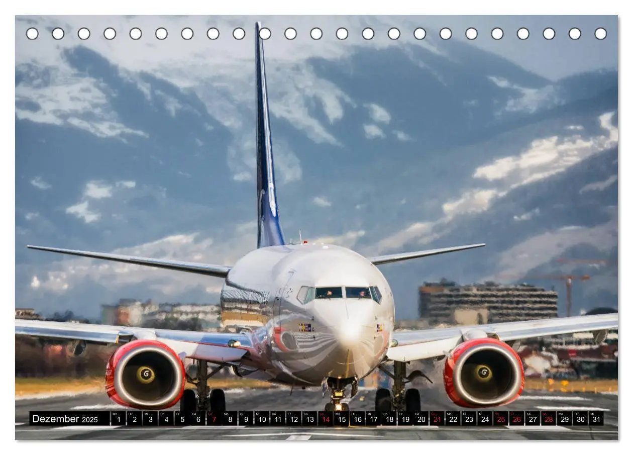 Bild: 9783435185030 | Flugzeugkalender (Tischkalender 2025 DIN A5 quer), CALVENDO...