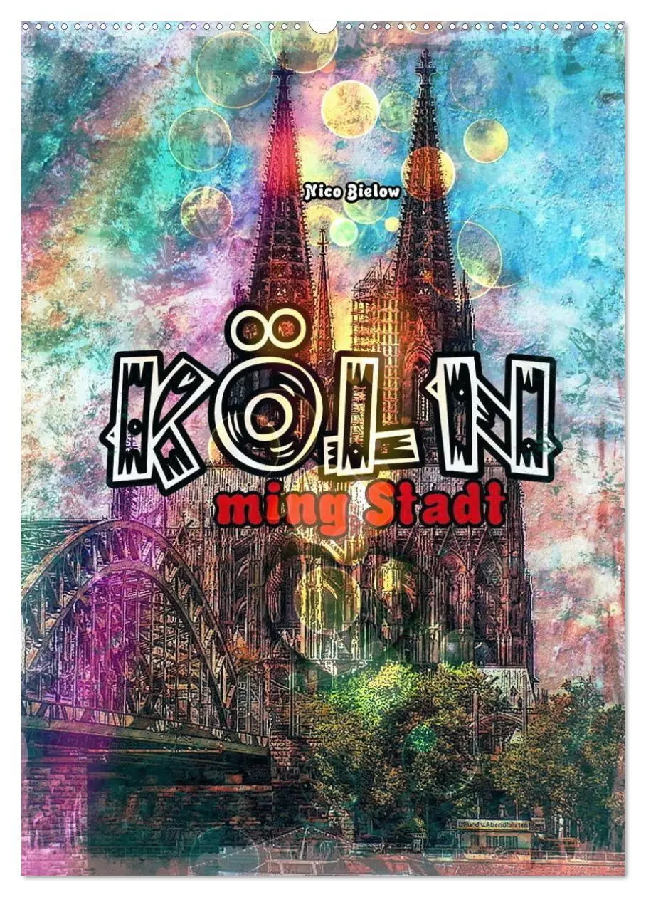 Cover: 9783516365030 | Köln ming Stadt (Wandkalender 2026 DIN A2 hoch), CALVENDO...