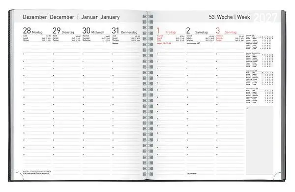 Bild: 9783819305030 | Buchkalender Manager-Timer Tizio Flexicover 2027 | Korsch Verlag