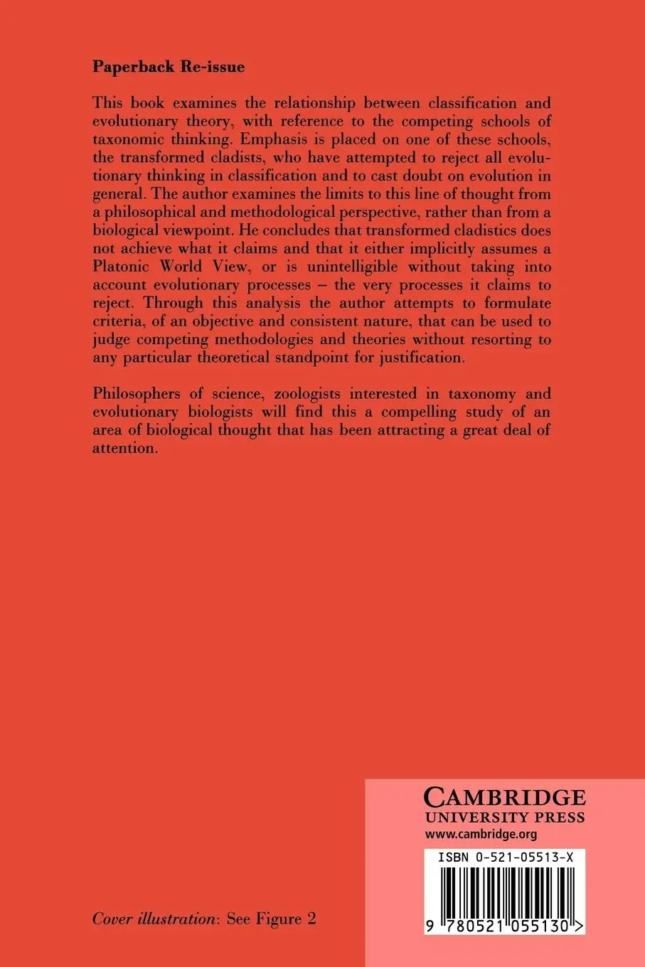 Rückseite: 9780521055130 | Transformed Cladistics, Taxonomy and Evolution | N. R. Scott-Ram