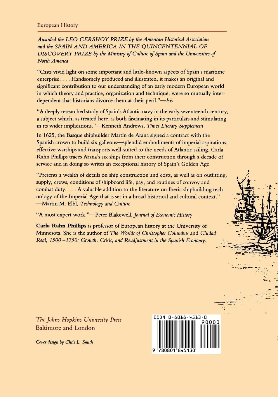 Rückseite: 9780801845130 | Six Galleons for the King of Spain | Carla Rahn Phillips | Taschenbuch