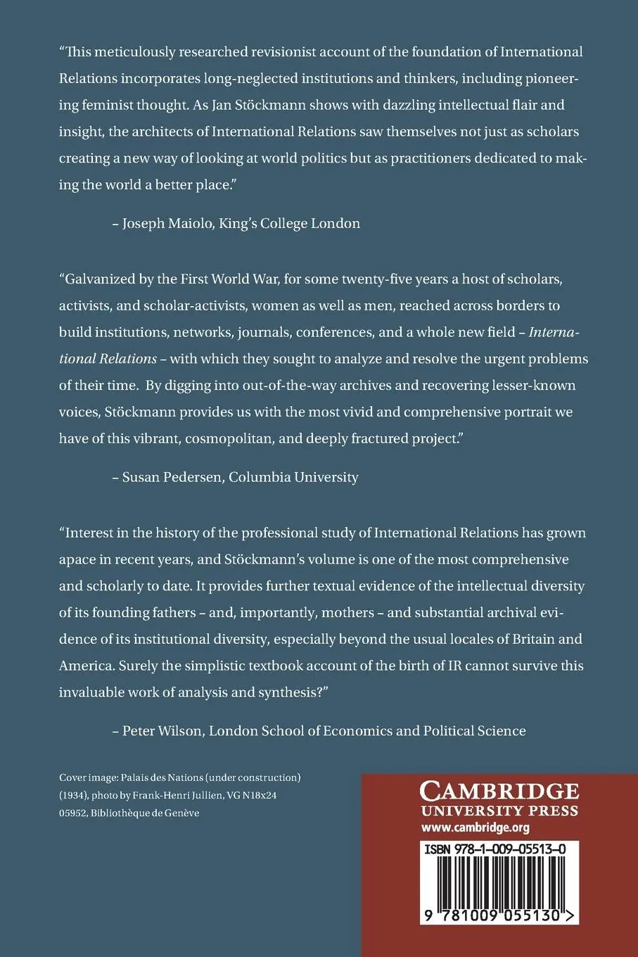 Rückseite: 9781009055130 | The Architects of International Relations | Jan Stöckmann | Buch