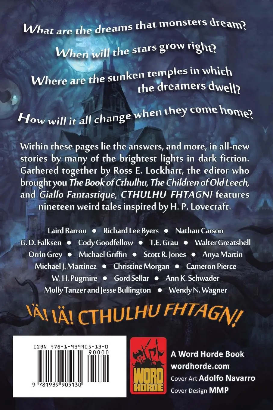 Rückseite: 9781939905130 | Cthulhu Fhtagn! | Ross E. Lockhart | Taschenbuch | Englisch | 2015
