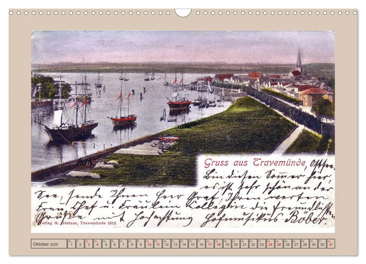 Bild: 9783457265130 | Gruß aus Travemünde (Wandkalender 2026 DIN A3 quer), CALVENDO...