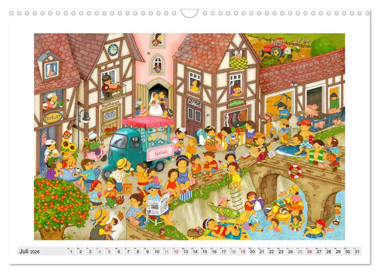 Bild: 9783457885130 | Meine kleine Wimmelwelt (Wandkalender 2026 DIN A3 quer), CALVENDO...
