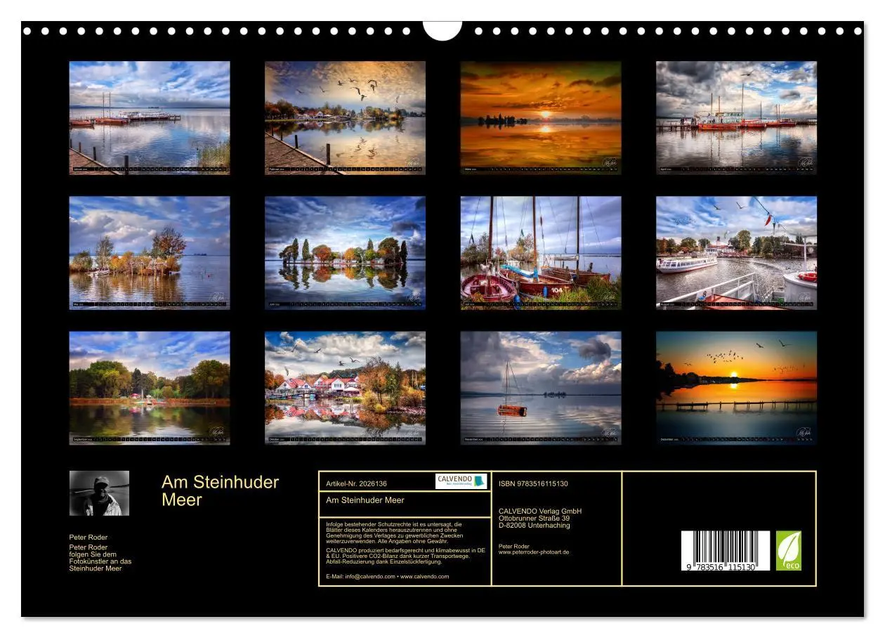 Bild: 9783516115130 | Am Steinhuder Meer (Wandkalender 2026 DIN A3 quer), CALVENDO...