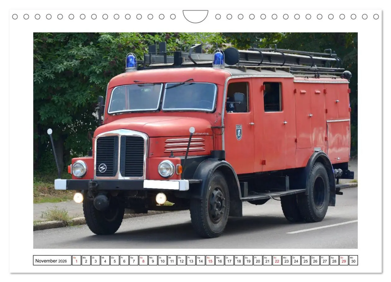 Bild: 9783516285130 | Einsatzfahrzeuge der DDR (Wandkalender 2026 DIN A4 quer), CALVENDO...